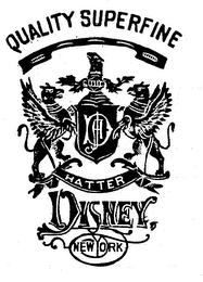 DISNEY QUALITY SUPERFINE HATTER NEW YORK logo