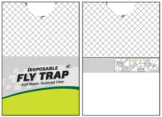 DISPOSABLE FLY TRAP ADD WATER. SUBTRACTFLIES. logo