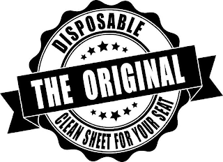 DISPOSABLE THE ORIGINAL CLEAN SHEET FOR YOUR SEAT logo