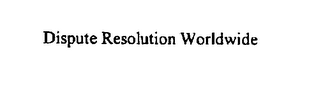 DISPUTE RESOLUTION WORLDWIDE logo