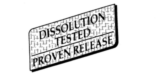 DISSOLUTION TESTED PROVEN RELEASE logo