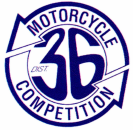 DIST. 36 MOTORCYCLE COMPETITION logo