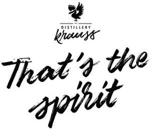 DISTILLERY KRAUSS THAT'S THE SPIRIT logo