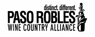 DISTINCT. DIFFERENT. PASO ROBLES WINE COUNTRY ALLIANCE logo
