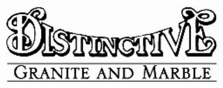 DISTINCTIVE GRANITE AND MARBLE logo