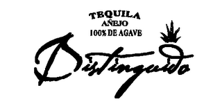 DISTINGUIDO TEQUILA AÑEJO 100% DE AGAVE logo