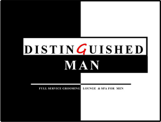DISTINGUISHED MAN FULL SERVICE GROOMING LOUNGE FOR MEN logo