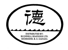 DISTRIBUTED BY: BLUNDELL SEAFOODS LTD. RICHMOND. B.C. CANADA logo