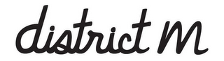 DISTRICT M logo