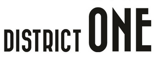 DISTRICT ONE logo