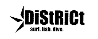 DISTRICT SURF.FISH.DIVE logo