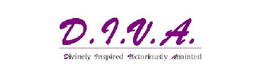 D.I.V.A. DIVINELY INSPIRED VICTORIOUSLY ANOINTED logo