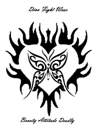 DIVA FIGHT WEAR BEAUTY ATTITUDE DEADLY logo