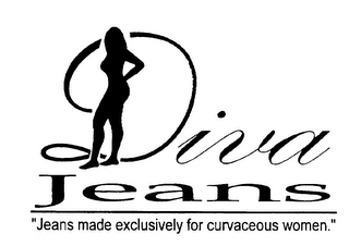 DIVA JEANS "JEANS MADE EXCLUSIVELY FOR CURVACEOUS WOMEN." logo
