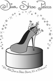 DIVA SHOE PALACE "IT'S NOT JUST A SHOE STORE, IT'S A PALACE!" logo