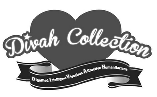 DIVAH COLLECTION DIGNIFIED INTELLIGENT VIVACIOUS ATTRACTIVE HUMANITARIANS logo