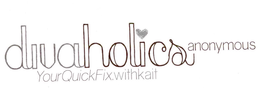 DIVAHOLICS ANONYMOUS YOURQUICKFIX.WITHKAIT logo