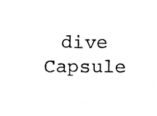 DIVE CAPSULE logo