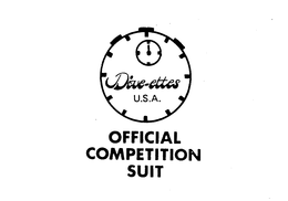 DIVE-ETTES U.S.A.  OFFICIAL COMPETITION SUIT logo