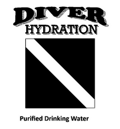 DIVER HYDRATION PURIFIED DRINKING WATER logo
