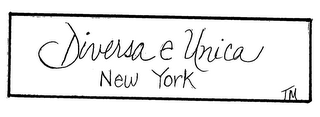 DIVERSA E UNICA NEW YORK logo