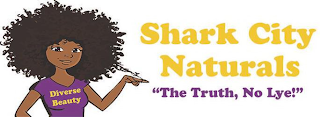 DIVERSE BEAUTY SHARK CITY NATURALS "THETRUTH, NO LYE" logo