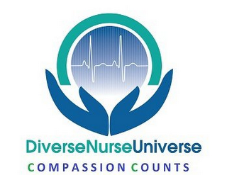 DIVERSE NURSE UNIVERSE COMPASSION COUNTS logo