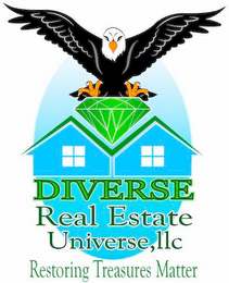 DIVERSE REAL ESTATE UNIVERSE, LLC RESTORING TREASURES MATTER logo