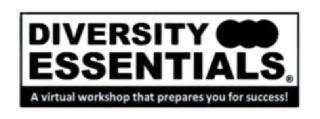 DIVERSITY ESSENTIALS A VIRTUAL WORKSHOP THAT PREPARES YOU FOR SUCCESS! logo