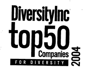 DIVERSITYINC TOP 50 COMPANIES FOR DIVERSITY 2004 logo