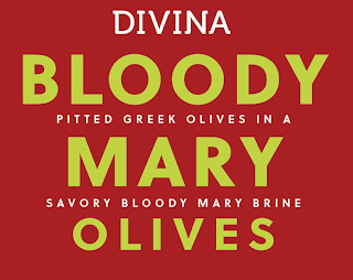 DIVINA BLOODY MARY OLIVES PITTED GREEK OLIVES IN A SAVORY BLOOD MARY BRINE logo