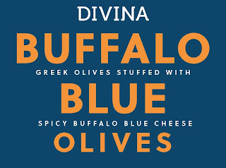 DIVINA BUFFALO BLUE OLIVES GREEK OLIVES STUFFED WITH SPICY BUFFALO BLUE CHEESE logo