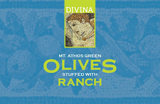 DIVINA MT. ATHOS GREEN OLIVES STUFFED WITH RANCH logo