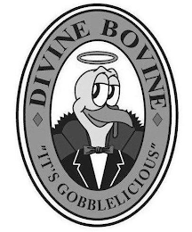 DIVINE BOVINE "IT'S GOBBLELICIOUS" logo