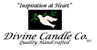 DIVINE CANDLE CO. LLC "INSPIRATION AT HEART" QUALITY HANDCRAFTED logo