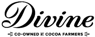 DIVINE CO-OWNED BY COCOA FARMERS logo