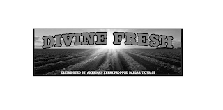 DIVINE FRESH DISTRIBUTED BY: AMERICAN FRESH PRODUCE, DALLAS, TX 75215 logo