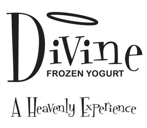 DIVINE FROZEN YOGURT A HEAVENLY EXPERIENCE logo