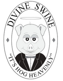 DIVINE SWINE "IT'S HOG HEAVENLY" logo