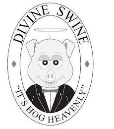 DIVINE SWINE "IT'S HOG HEAVENLY" logo
