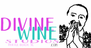 DIVINE WINE STUDIOS MYRTLE BEACH, SC .COM logo
