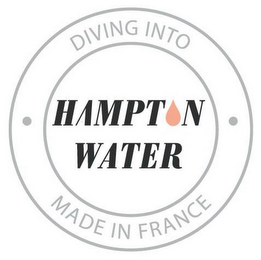 DIVING INTO HAMPTON WATER MADE IN FRANCE logo