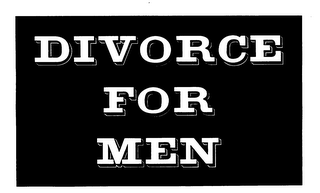 DIVORCE FOR MEN logo