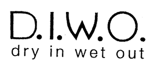 D.I.W.O. DRY IN WET OUT