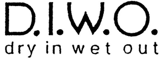 D.I.W.O.  DRY IN WET OUT logo