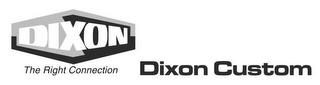 DIXON THE RIGHT CONNECTION DIXON CUSTOM logo