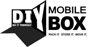 DIY DO IT YOURSELF MOBILE BOX PACK IT. STORE IT. MOVE IT. logo
