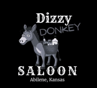 DIZZY DONKEY SALOON ABILENE, KANSAS logo