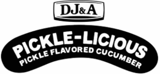 DJ&A PICKLE-LICIOUS PICKLE FLAVORED CUCUMBER logo