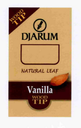 DJARUM NATURAL LEAF VANILLA WOOD TIP WOOD TIP logo